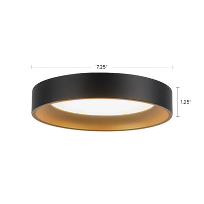 Nix 7-in Steel Flush Mount