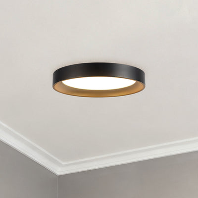 Nix 9-in Steel Flush Mount