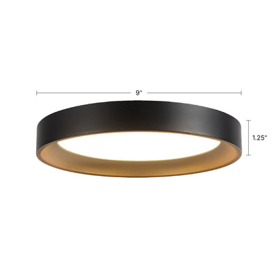 Nix 9-in Steel Flush Mount