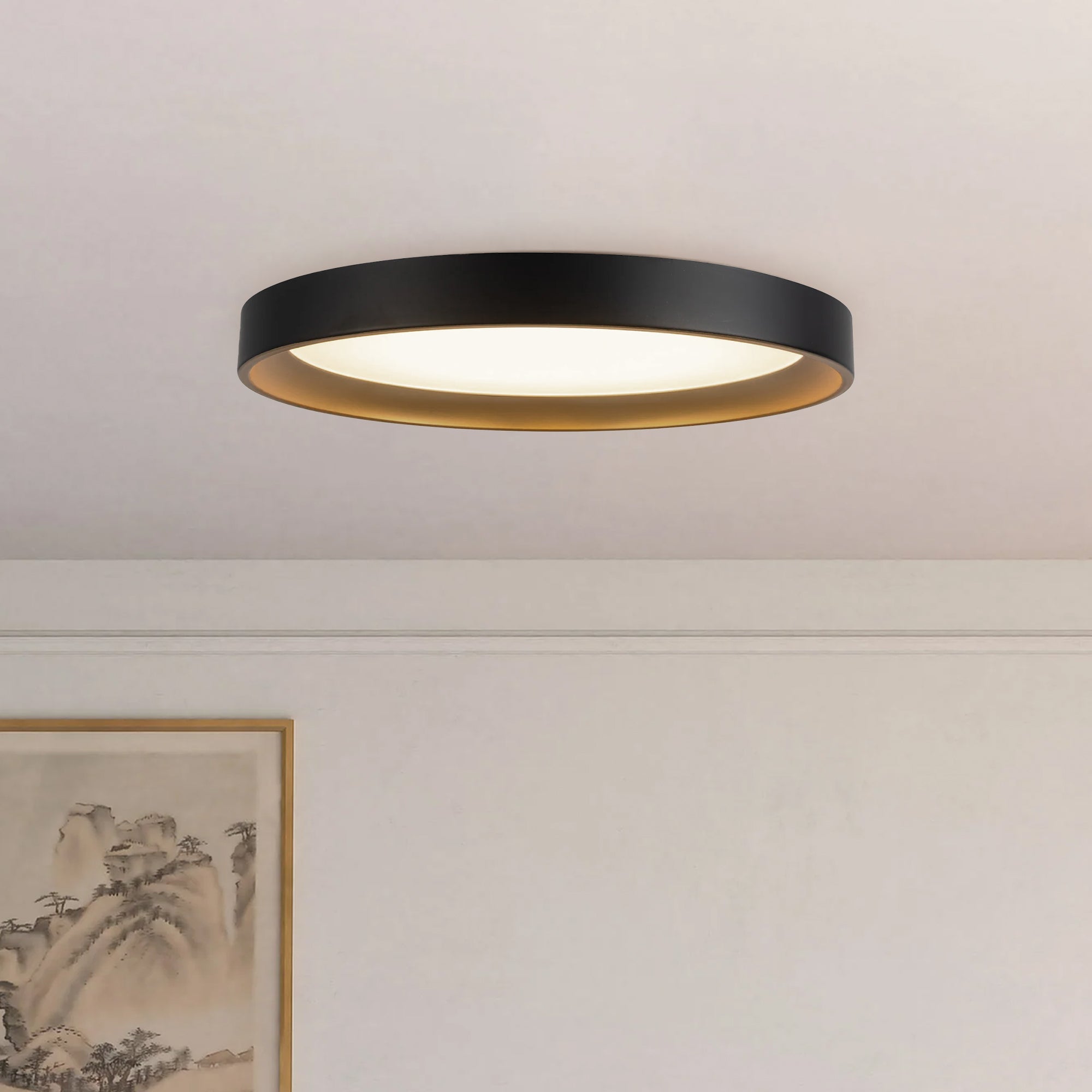 Nix 12-in Steel Flush Mount