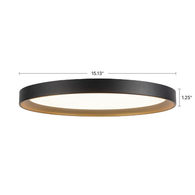 Nix 15-in Steel Flush Mount