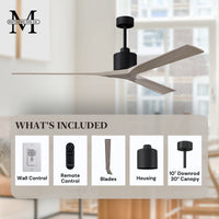 72-Inch Nan 3-Blade Ceiling Fan Without light kit