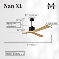 72-Inch Nan 3-Blade Ceiling Fan Without light kit