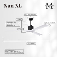 72-Inch Nan 3-Blade Ceiling Fan Without light kit