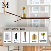 72-Inch Nan 3-Blade Ceiling Fan Without light kit