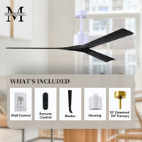 72-Inch Nan 3-Blade Ceiling Fan Without light kit