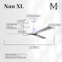 72-Inch Nan 3-Blade Ceiling Fan Without light kit
