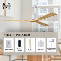 72-Inch Nan 3-Blade Ceiling Fan Without light kit