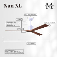 72-Inch Nan 3-Blade Ceiling Fan Without light kit