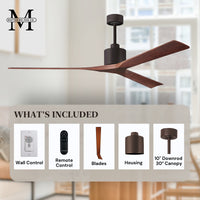 72-Inch Nan 3-Blade Ceiling Fan Without light kit