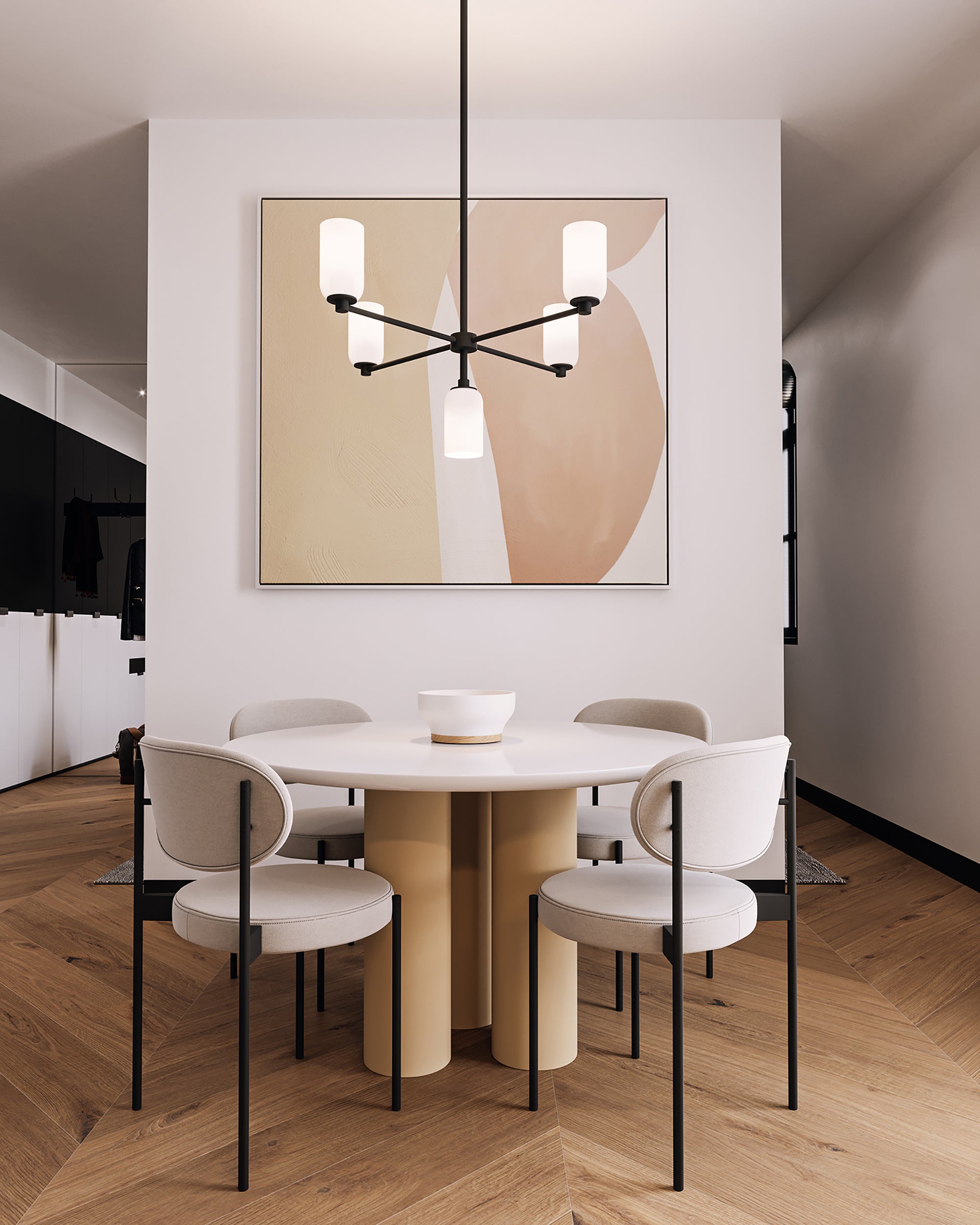 Nola 31-in Steel Chandelier