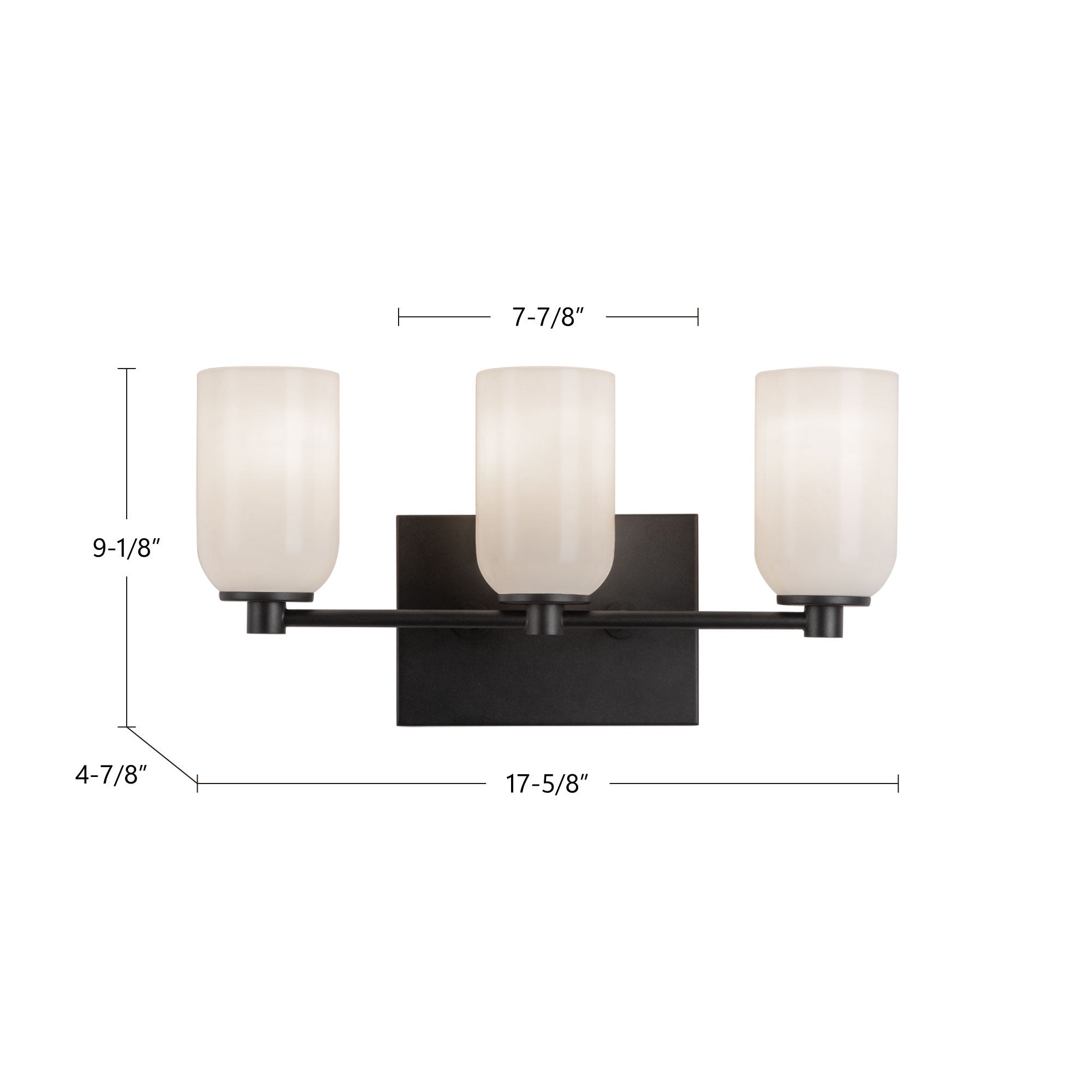 Nola 18-in Steel Vanity Light