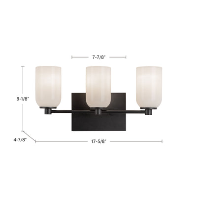 Nola 18-in Steel Vanity Light