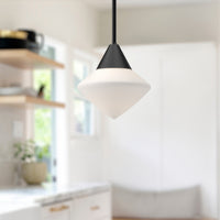 Nora 8-in Steel Pendant