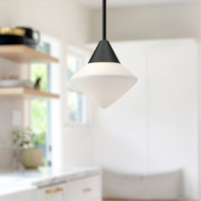 Nora 8-in Steel Pendant