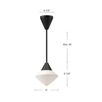 Nora 8-in Steel Pendant