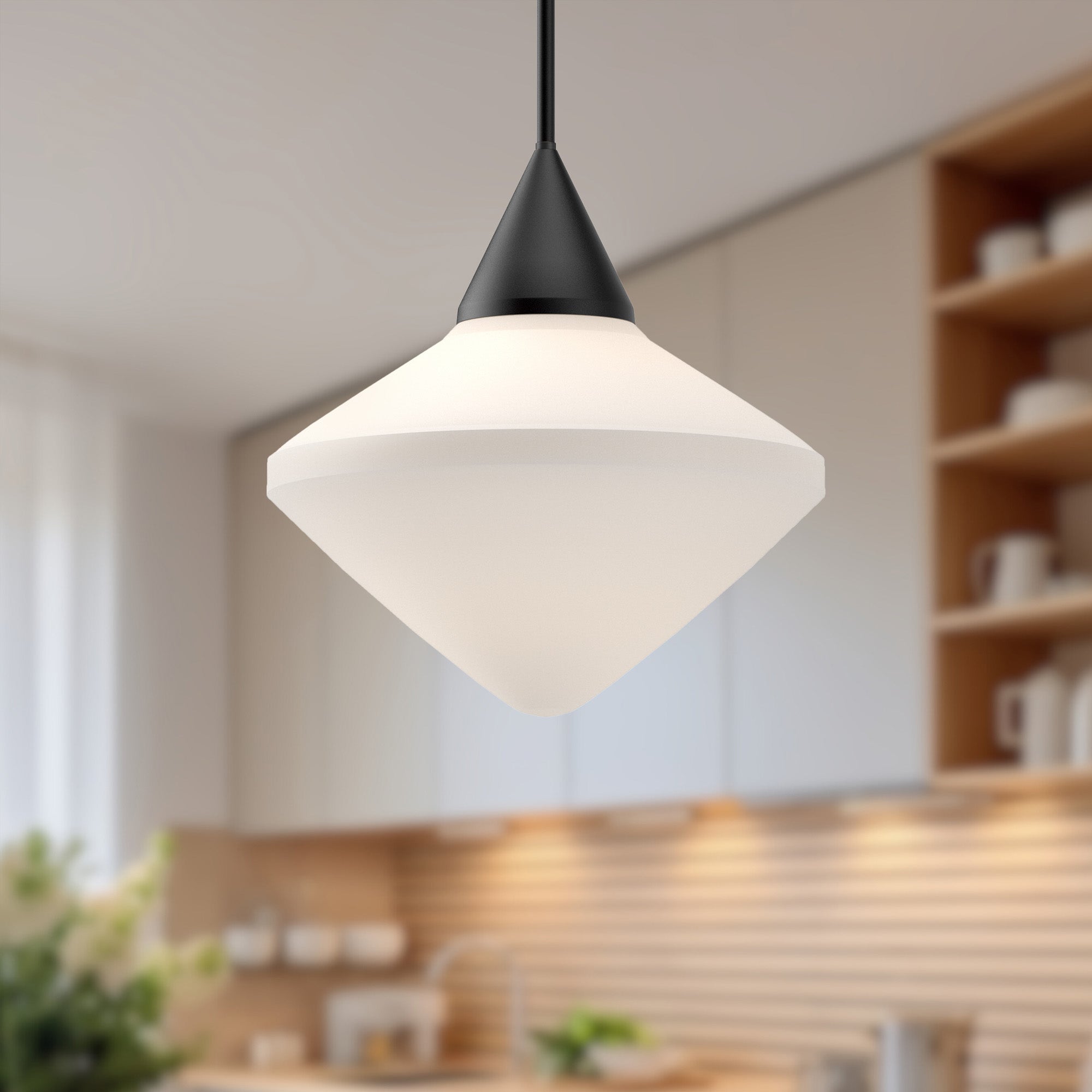 Nora 14-in Steel Pendant