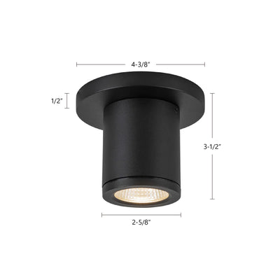 Nordic 3-in (2-in Dia.) Aluminum Outdoor Flush Mount