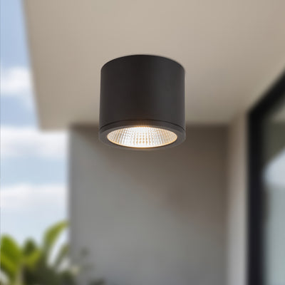 Nordic 4-in (5-in Dia.) Aluminum Outdoor Flush Mount
