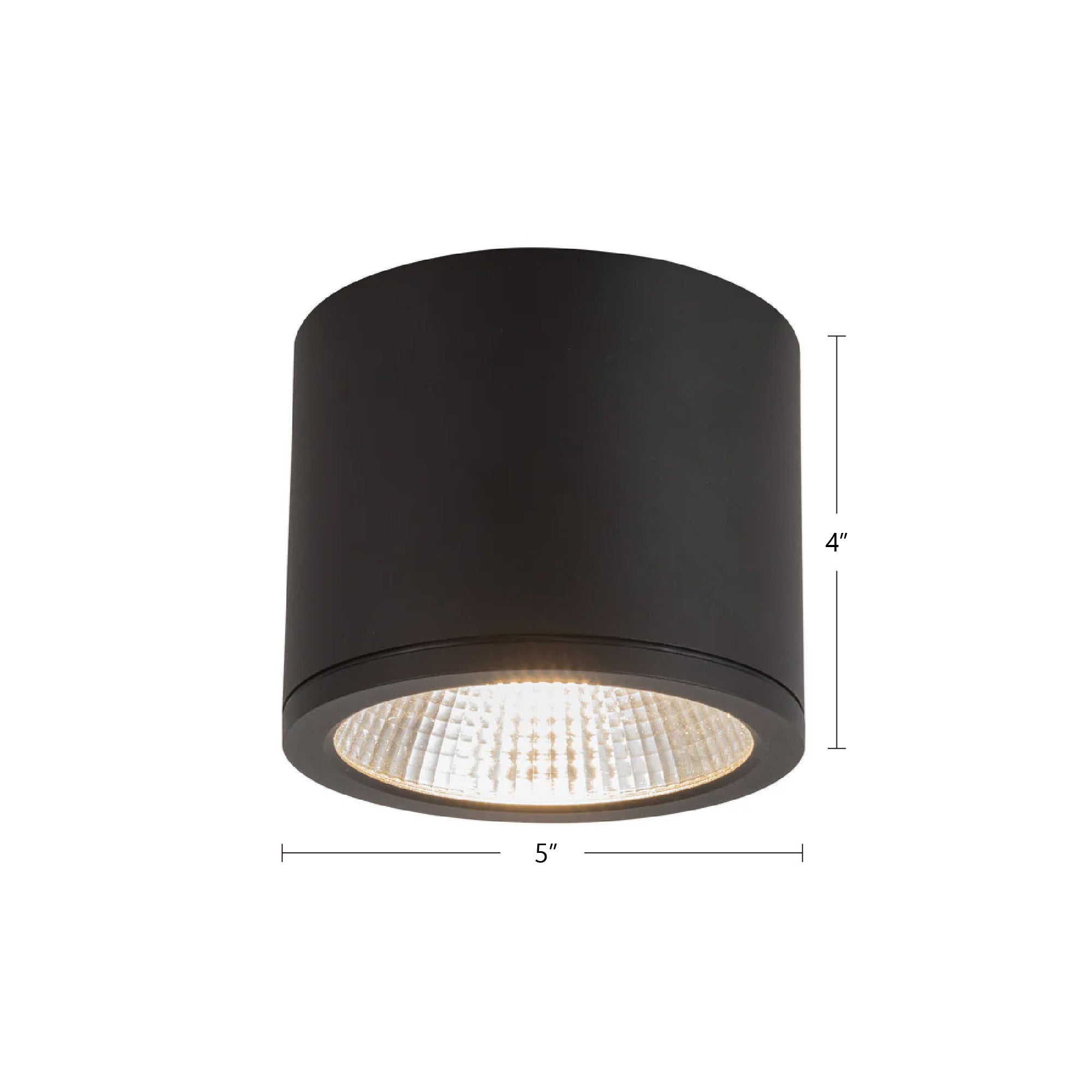 Nordic 4-in (5-in Dia.) Aluminum Outdoor Flush Mount