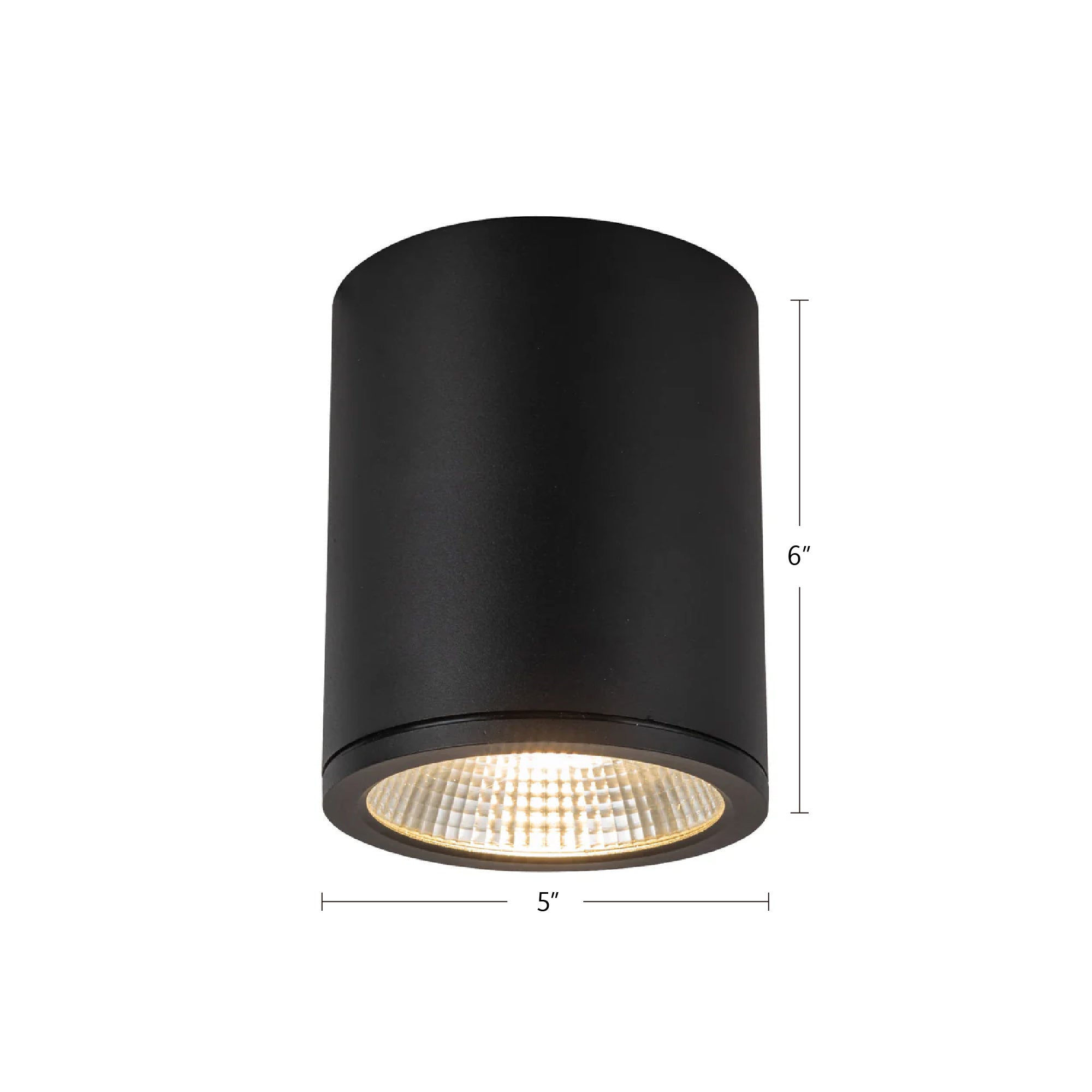 Nordic 6-in (5-in Dia.) Aluminum Outdoor Flush Mount