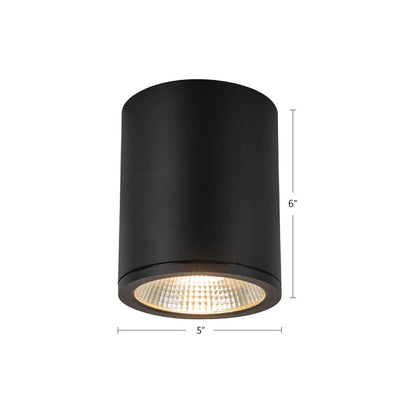 Nordic 6-in (5-in Dia.) Aluminum Outdoor Flush Mount