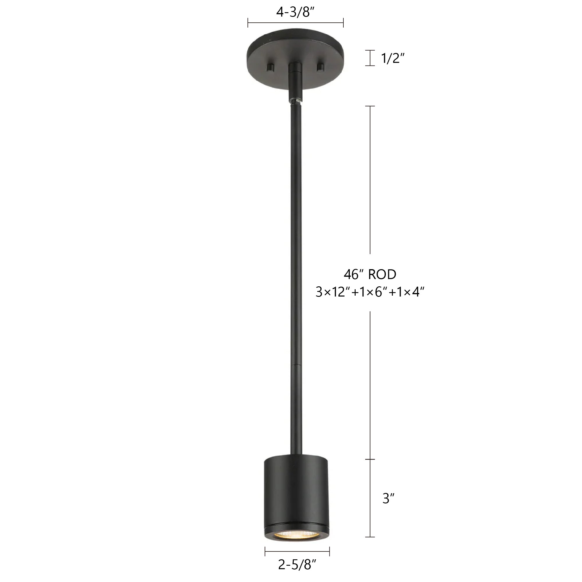 Nordic 3-in (2-in Dia.) Aluminum Outdoor Pendant