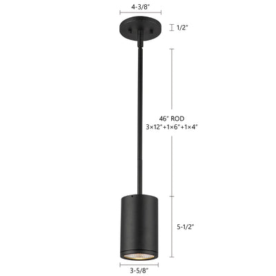 Nordic 5-in (3-in Dia.) Aluminum Outdoor Pendant