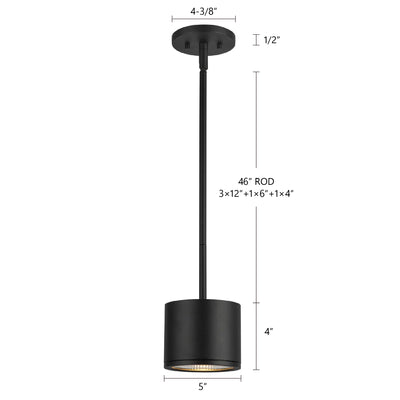 Nordic 4-in (5-in Dia.) Aluminum Outdoor Pendant