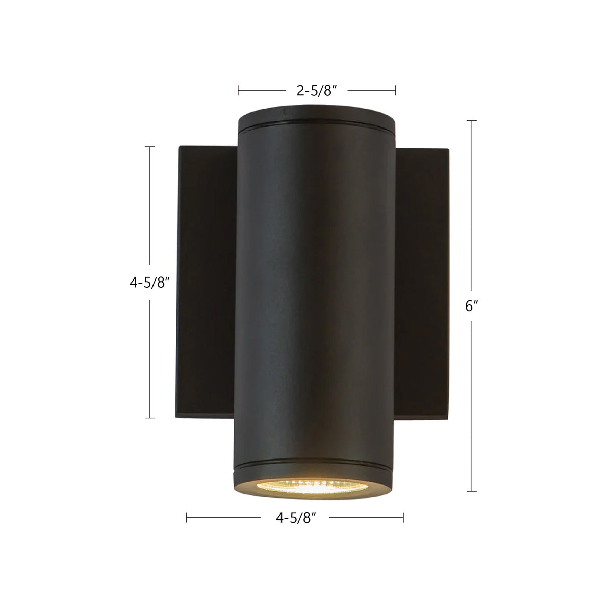 Nordic 6-in (2-in Dia.) Aluminum Outdoor Wall Light
