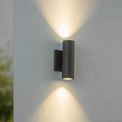 Nordic 8-in (2-in Dia.) Aluminum Outdoor Wall Light
