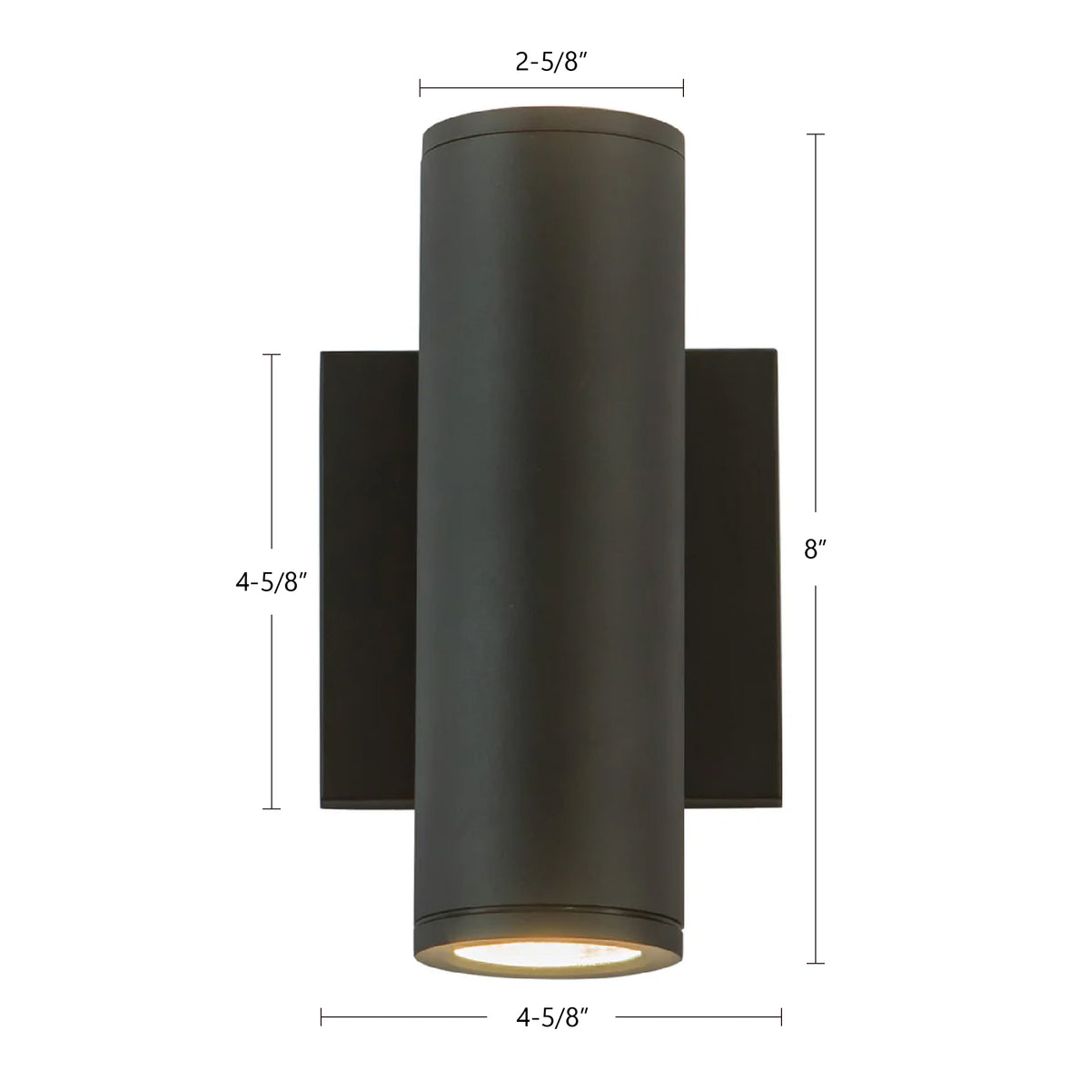 Nordic 8-in (2-in Dia.) Aluminum Outdoor Wall Light