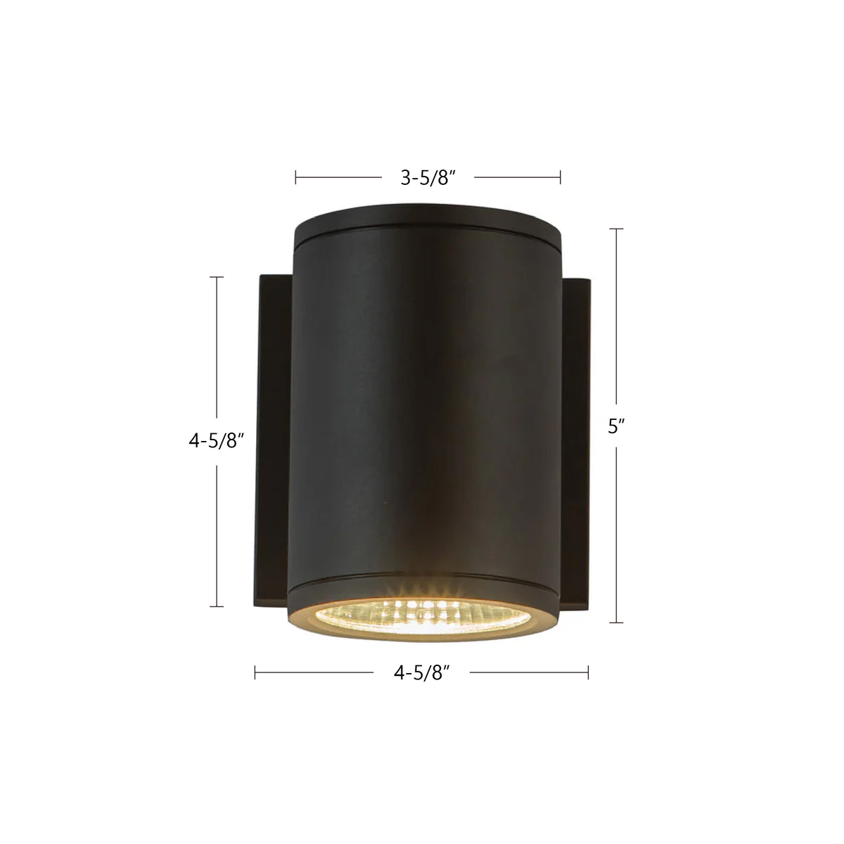 Nordic 5-in (3-in Dia.) Aluminum Outdoor Wall Light