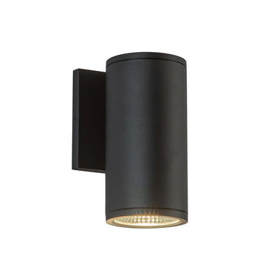 Nordic 7-in Black Outdoor Wall Light
