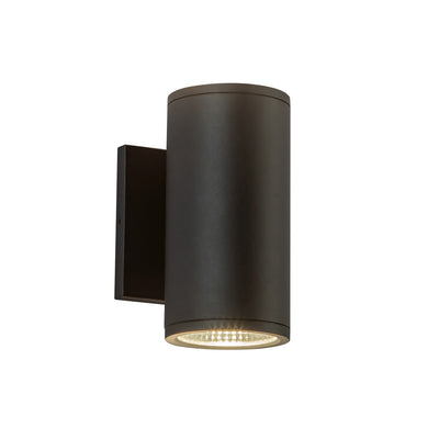 Nordic 7-in Black Aluminum Outdoor Wall Light