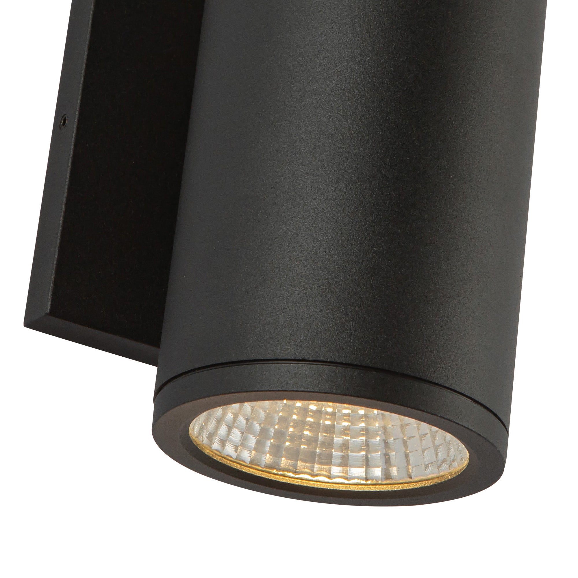 Nordic 7-in Black Aluminum Outdoor Wall Light