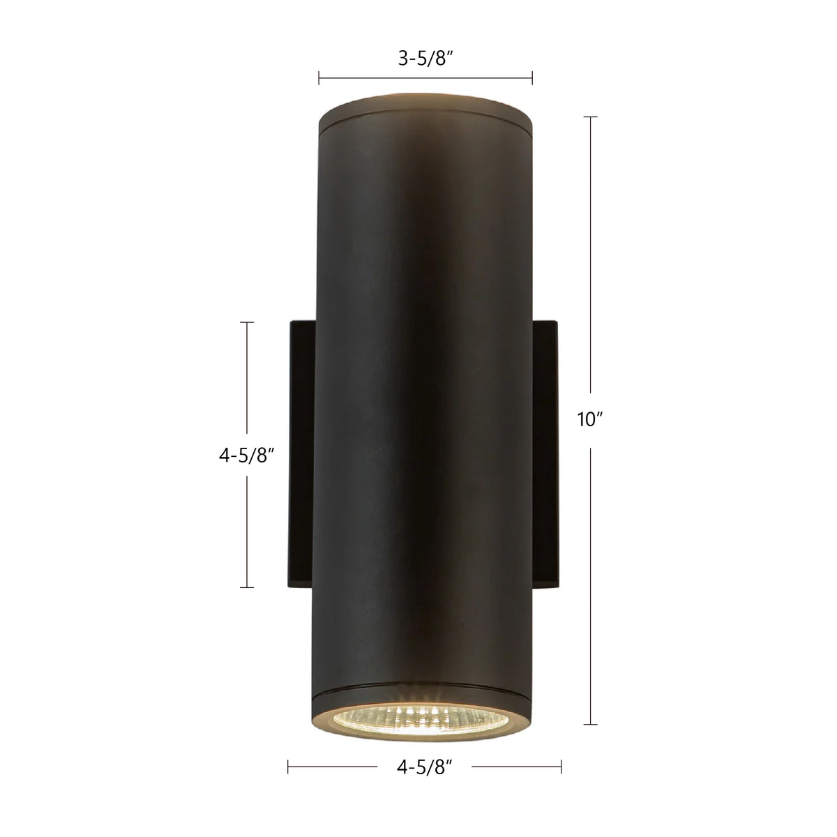 Nordic 10-in (3-in Dia.) Aluminum Outdoor Wall Light