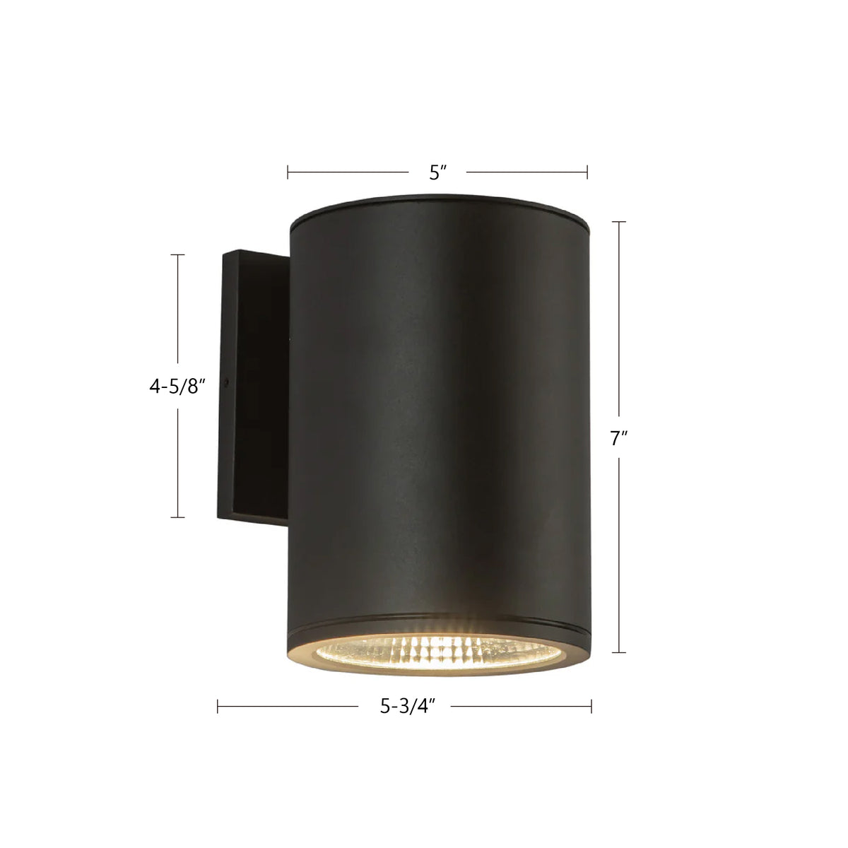 Nordic 7-in (5-in Dia.) Aluminum Outdoor Wall Light