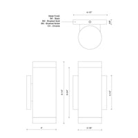 Norfolk 8-in Steel Wall Sconce