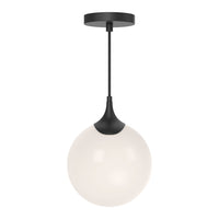 Nouveau 8-in Steel Pendant