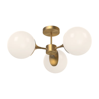 Nouveau 26-in Steel Semi-Flush Mount