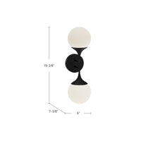 Nouveau 19-in Steel Vanity Light