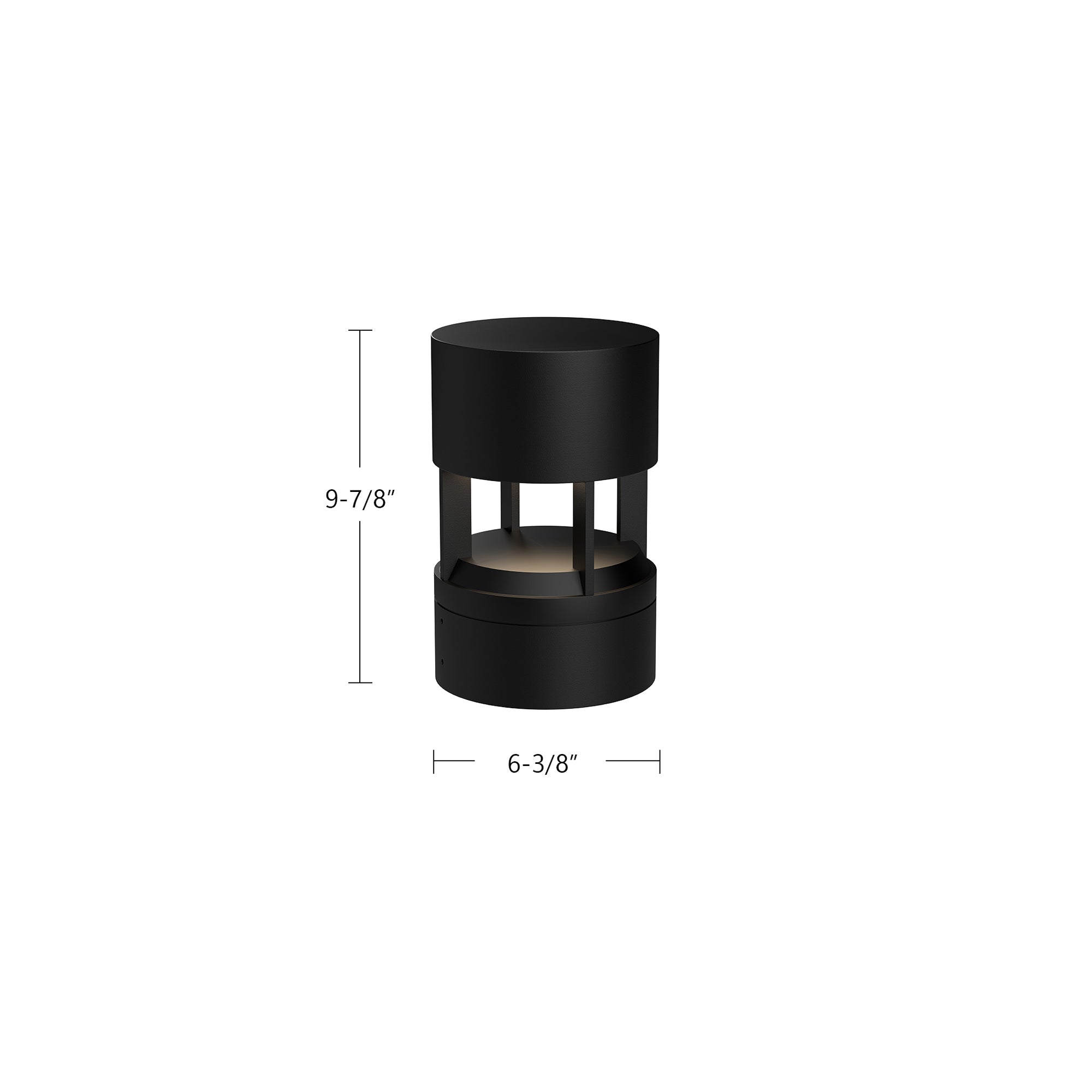Novato 10-in Aluminum Exterior Bollard Light