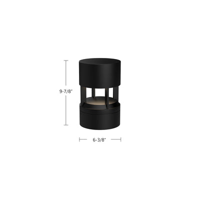 Novato 10-in Aluminum Exterior Bollard Light