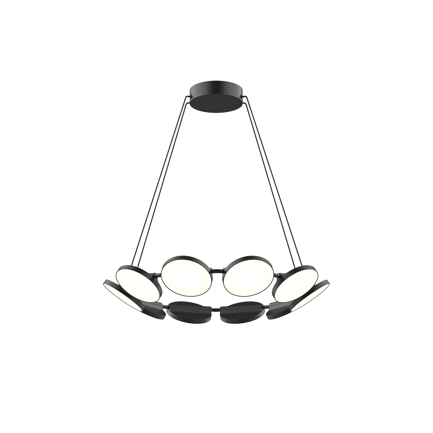 Novel 25-in Aluminum Chandelier
