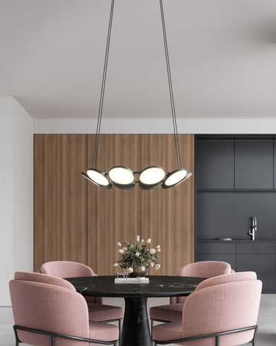 Novel 25-in Aluminum Chandelier