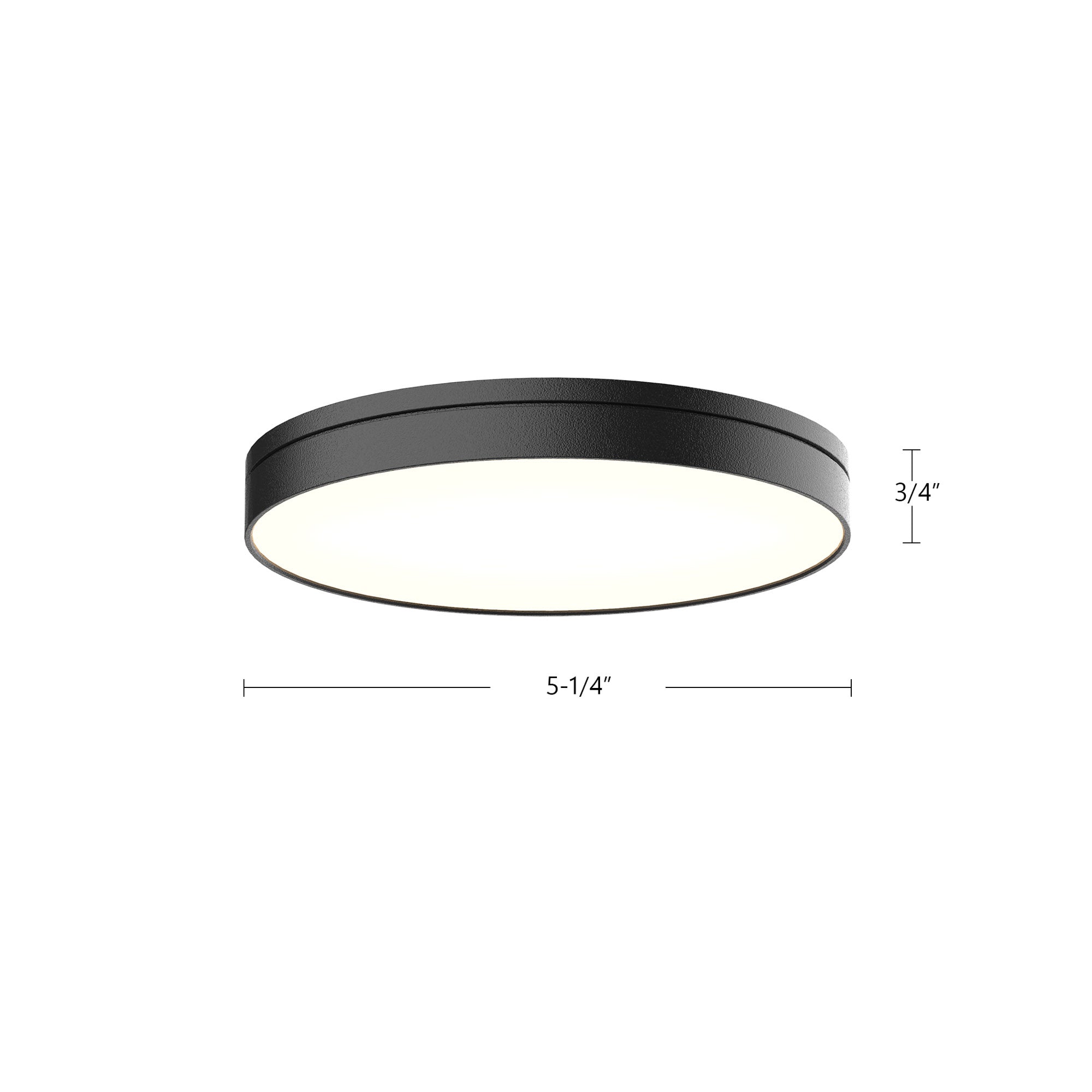 Novel 5-in Aluminum Flush Mount