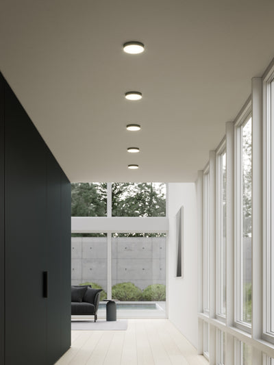 Novel 5-in Aluminum Flush Mount