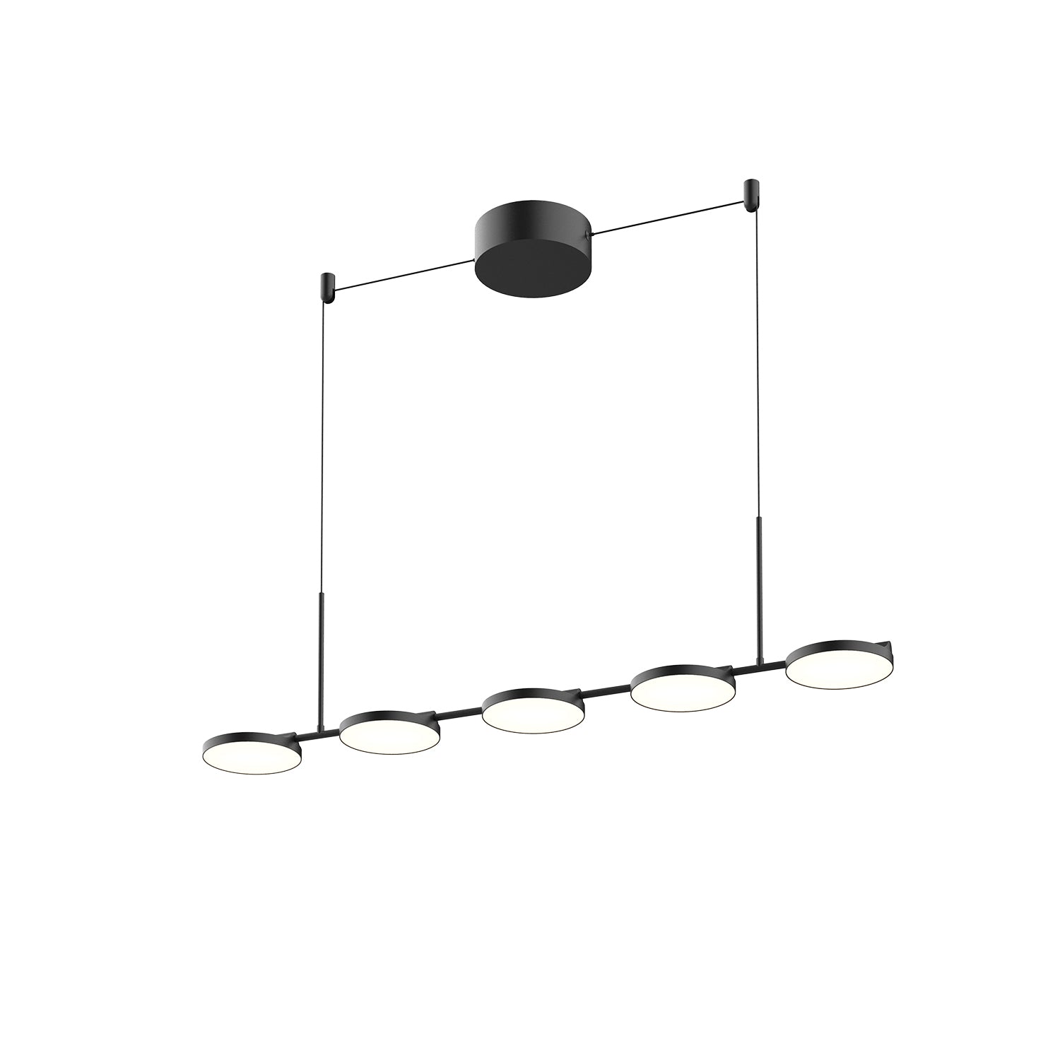 Novel 37-in Aluminum Linear Pendant