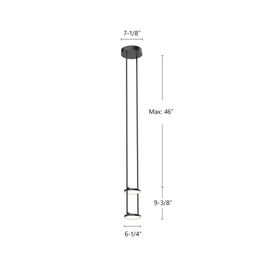 Novel 8-in Aluminum Pendant